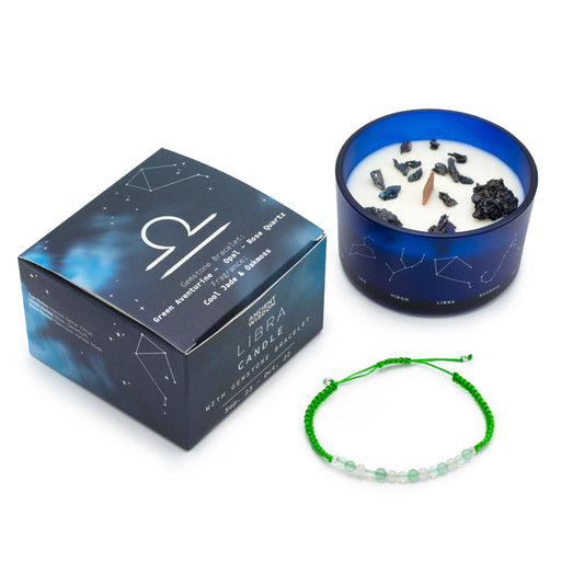Bougie de cristal avec bracelet - Balance - NaturalSleep.shop
