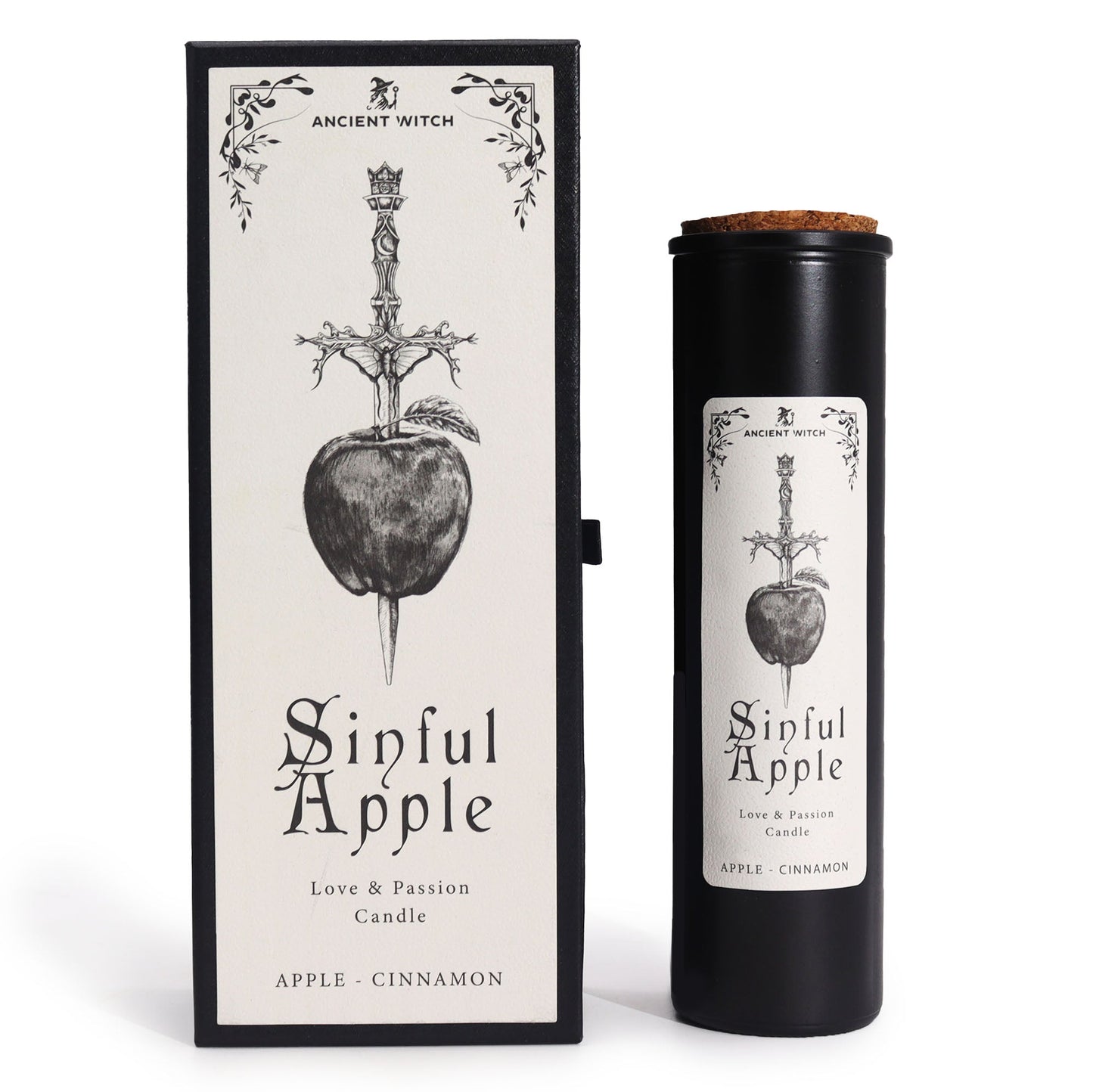Bougie pomme & cannelle - Amour & passion - NaturalSleep.shop