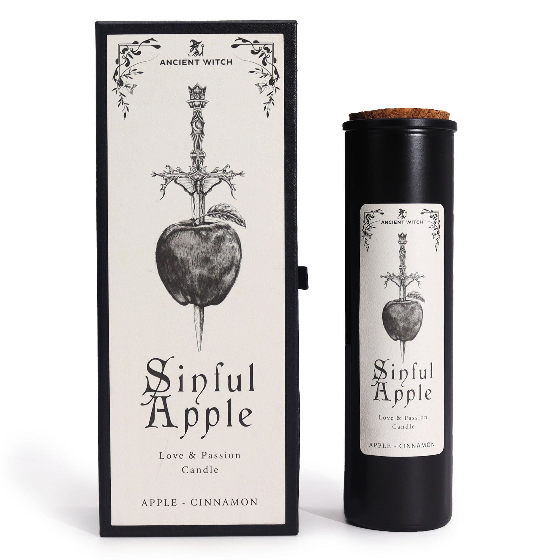 Bougie pomme & cannelle - Amour & passion - NaturalSleep.shop