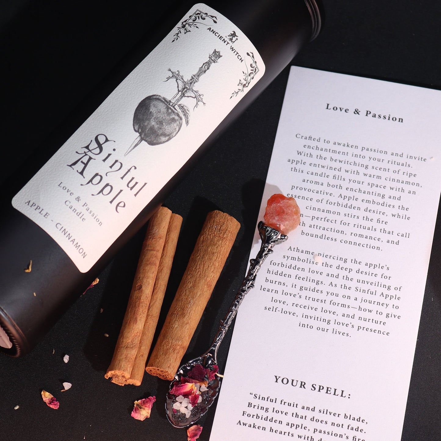 Bougie pomme & cannelle - Amour & passion - NaturalSleep.shop