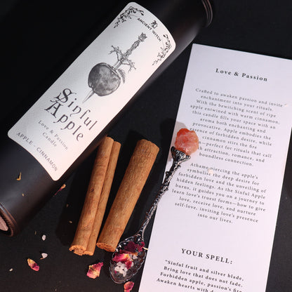 Bougie pomme & cannelle - Amour & passion - NaturalSleep.shop