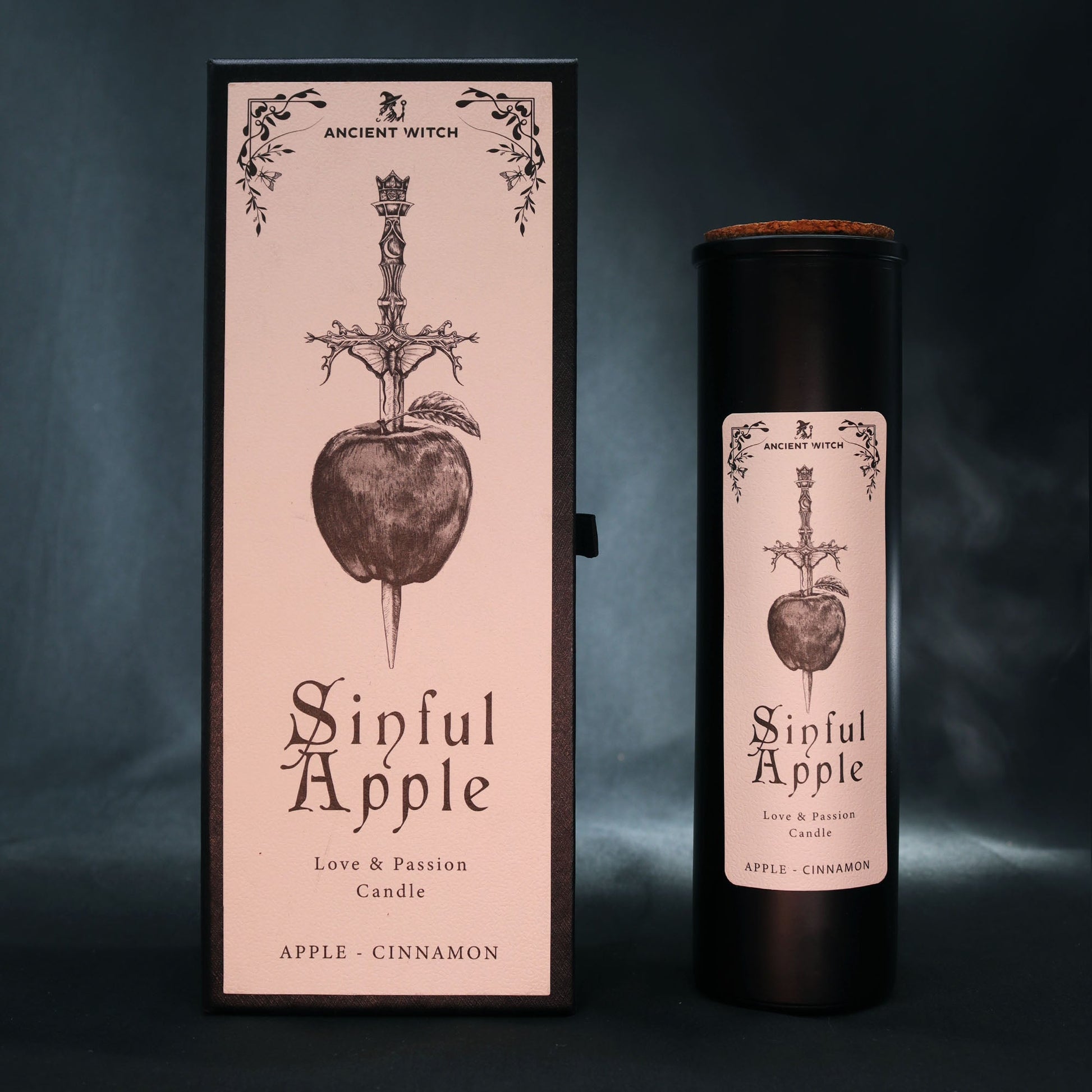 Bougie pomme & cannelle - Amour & passion - NaturalSleep.shop