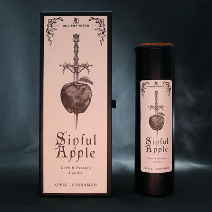 Bougie pomme & cannelle - Amour & passion - NaturalSleep.shop
