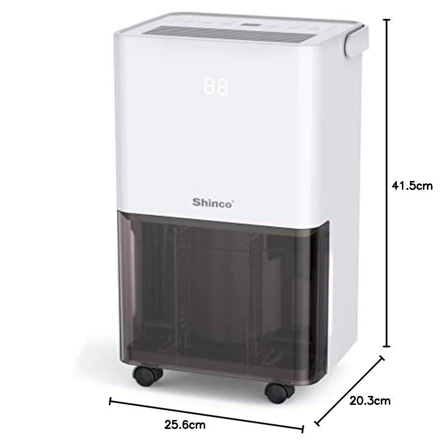 SHINCO 10L/Day Energy Efficient Electric Compressor Dehumidifier for home,Carbon Air Purifier, Continuous Drainage，Auto Restart，Laundry Drying，24 Hour Timer，Damp Mould Control - NaturalSleep.shop