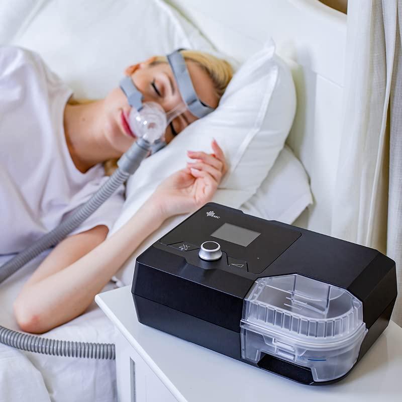 BMC G2S A20 Sleep Ventilator - Fully Automatic Anti-Snore Device, 4-20 hPa Sleep Breathing Machine with Full Size Nose Mask Set, Perfect Gift for Dad/Mom - Natural Sleep