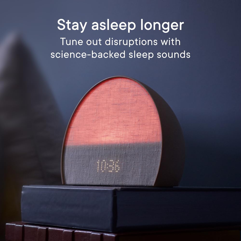 Hatch Restore 2 Sunrise Alarm Clock, Sound Machine, Smart Light (Putty) ー Your Smart Sleep Clock, White Noise, Customizable Sleep Routines for Adults, Unwind Gently, Dimmable Clock, Wake Up Energized - Natural Sleep