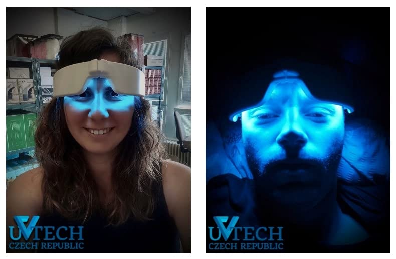 UVtech BLUE-1 Lunettes de luminothérapie – rythme circadien, jetlag, amélioration de l'humeur - Natural Sleep