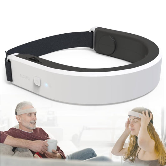 Brain spa, Insomnia Relief Device, Brain Care Headset, 40Hz Gamma Wave Stimulation of Near-Infrared & Bone Conduction, Improve Sleep, Enhance Concentration, Mental Relief and Relieve Stress - Natural Sleep