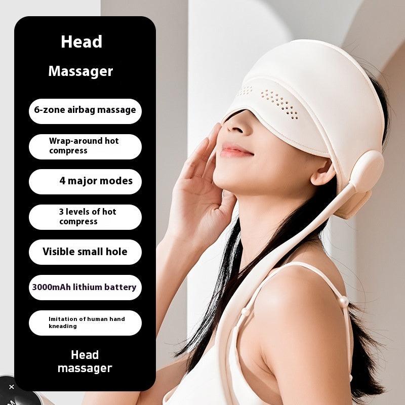 Head And Eye Integrated Massage Instrument Airbag Package Sleep Aid Home - Natural Sleep