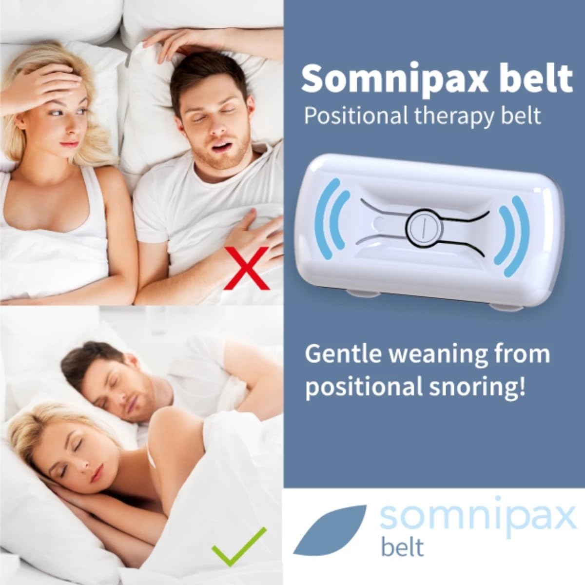 Somnipax Anti-Schnarch-Gürtel (Somnipax Anti-Schnarch-Gürtel S/M/L) - Natural Sleep