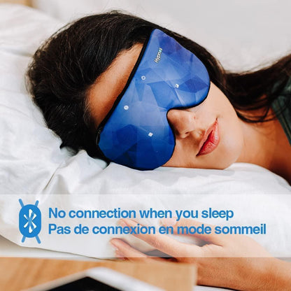 Dreaminzzz - Masque connecté HYPNOS - Vous aide à mieux dormir, améliorer votre sommeil et diminuer votre stress (Bleu) - Natural Sleep