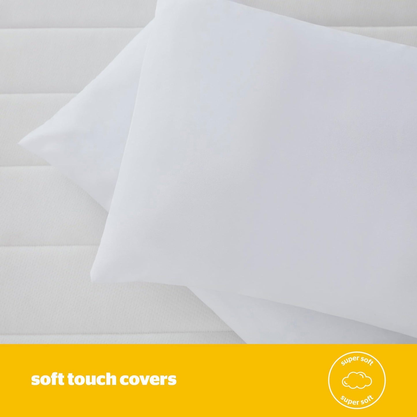 Silentnight Essentials Pillows 2 Pack - Soft Comfortable Soft Medium Support Pillows for Front, Stomach, Back and Side Sleepers - Hypoallergenic and Machine Washable - Pack of 2 - Natural Sleep