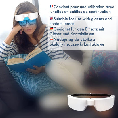 UVtech BLUE-1 Lunettes de luminothérapie – rythme circadien, jetlag, amélioration de l'humeur - Natural Sleep