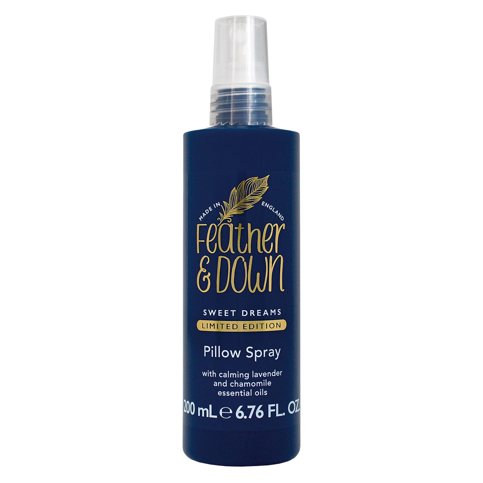 Feather & Down Sweet Dreams Limited Edition Pillow Spray (200ml) - with Calming Lavender & Chamomile Essential Oils. Encourages Calm, Tranquillity & a Restful Night's Sleep. Cruelty Free. - Natural Sleep