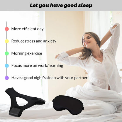 2-Pack Veralabs Airflow Jaw Straps – Breathable Chin Straps for Sleeping and Snoring Relief – Snoring Aids for Men & Women - Natural Sleep