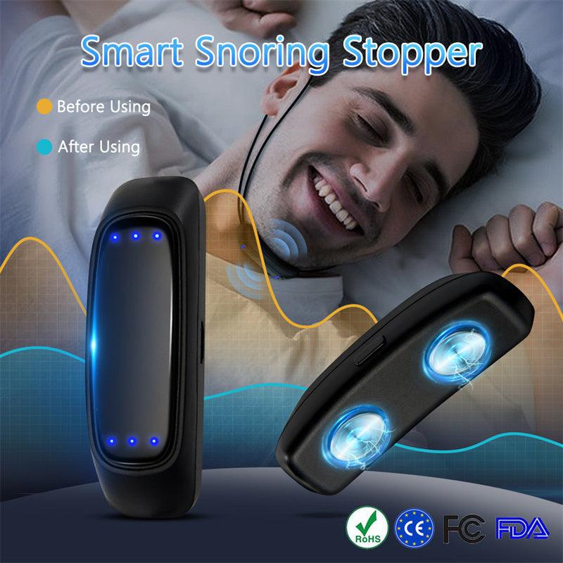 Smart Anti Snoring Device EMS Pulse Snoring Stop Effective Solution Snore Sleep Aid Portable Noise Reduction Muscle Stimulator - Natural Sleep