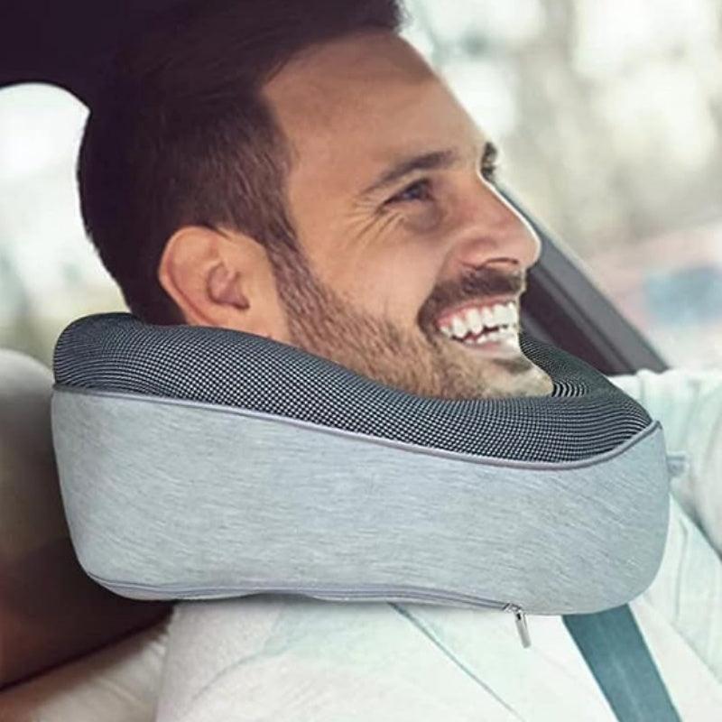 Travel Neck Pillow Non-Deformed Airplane Pillow Travel Neck Cushion Durable U-Shaped Travel Memory Cotton Nap Neck Pillow - Natural Sleep