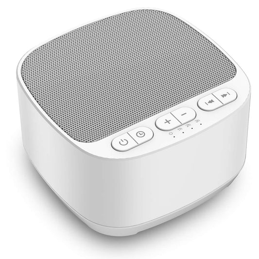 Magicteam Sleep Sound White Noise Machine with 40 Natural Soothing Sounds and Memory Function 32 Levels of Volume Sleep Timer Sound Therapy for Baby Kids Adults with Adapter - Natural Sleep