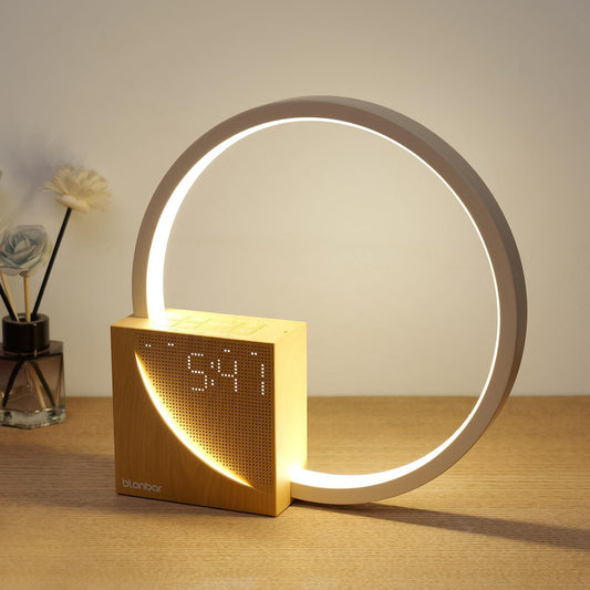 blonbar 10W Lampada Da Comodino Con Funzione Di Ricarica USB, Sveglia Sveglia Touch Control Dimmerabile Aiuto Al Sonno Per Bambini E Adulti, 3 Livelli Di Luminosità Luce Notturna Per Camera Da Letto - Natural Sleep