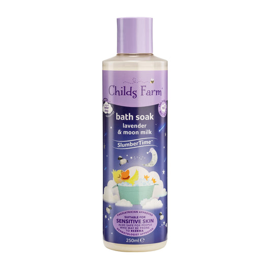 Childs Farm Slumber Time Sleep Bath Soak Lavender and Moon Milk Suitable for Newborns with Dry, Sensitive and Eczema-Prone Skin 250 ml - Natural Sleep