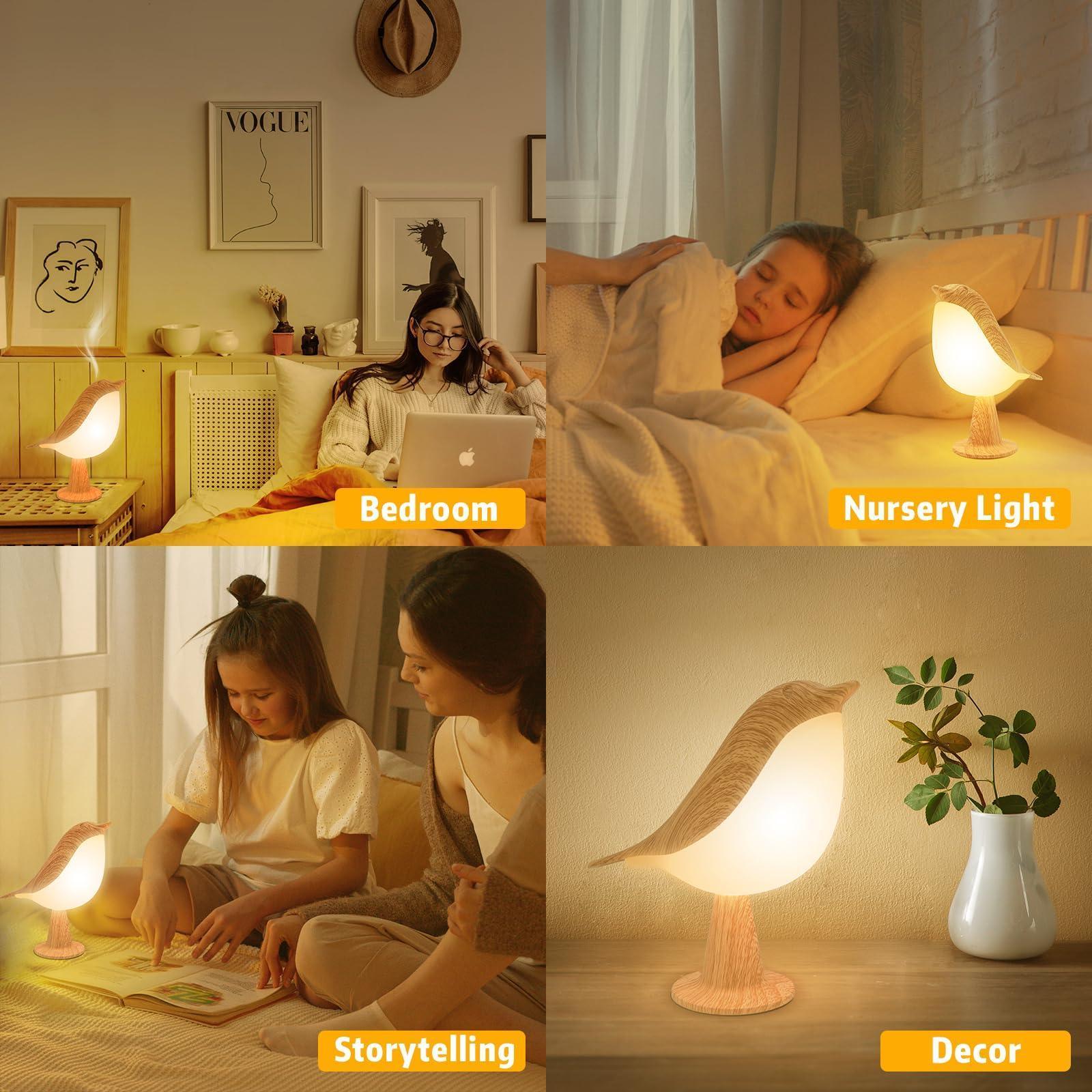 Lampe de Chevet Tactile, Lampe De Table Rechargeable avec 3 Modes Dimmable, 3000K-6000K, 1800mAh, Sans Fil, Décoration pour Maison, Parfaite pour Chambre Bureau Cadeau - Natural Sleep