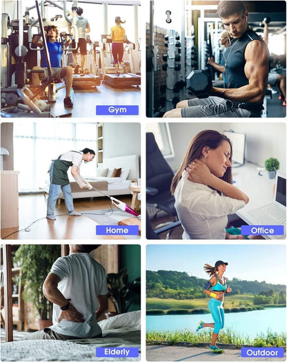 AERLANG Pistolet de Massage Musculaire,masseurs électriques portables de Massage Masseur de Muscle pistolet masseur Six têtes réglables différentes – Option 20 vitesses - NaturalSleep.shop