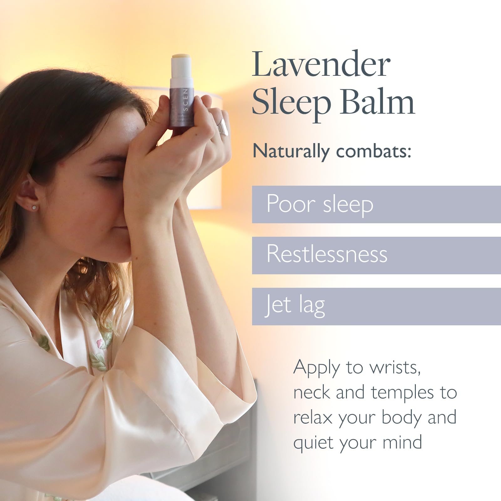 Scentered Aromatherapy Balm Stick, Sleep Well - Sleep Aid for Restful Sleep - 100% Natural Essential Oils Blend: Lavender, Chamomile, Ylang Ylang - Relaxation Gifts for Women & Men - Natural Sleep