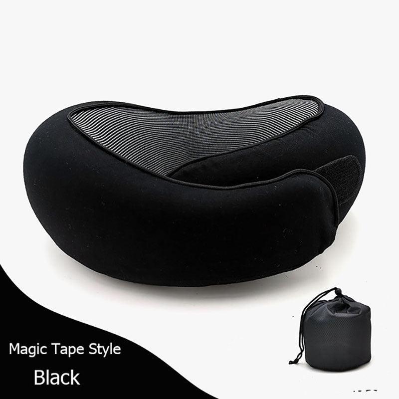 Travel Neck Pillow Non-Deformed Airplane Pillow Travel Neck Cushion Durable U-Shaped Travel Memory Cotton Nap Neck Pillow - Natural Sleep