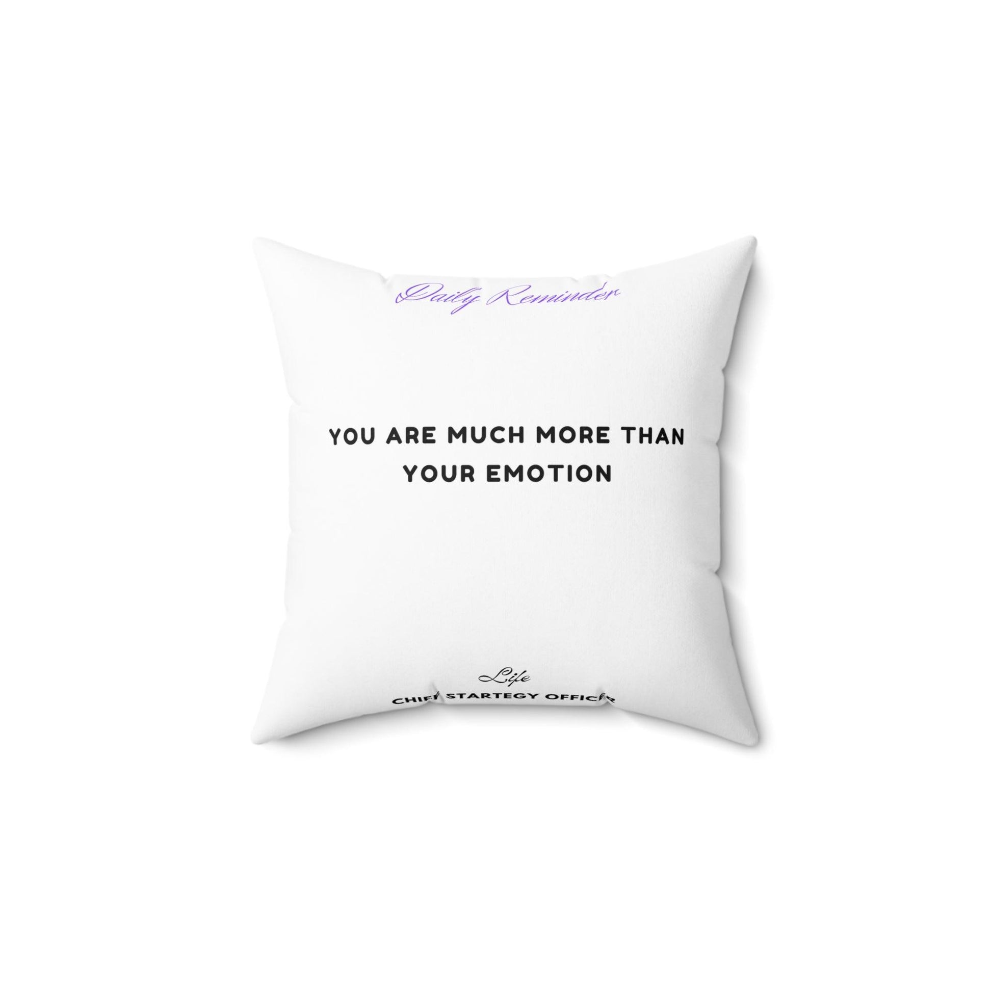 Spun Polyester Square Pillow - Natural Sleep