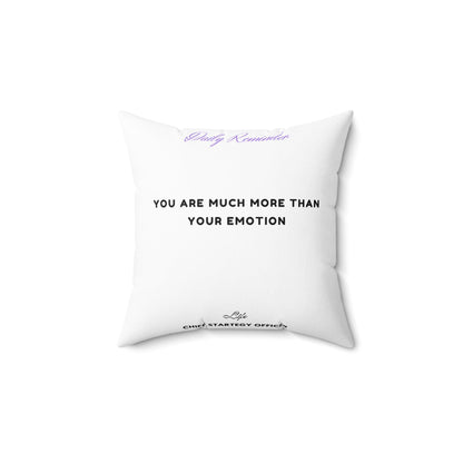 Spun Polyester Square Pillow - Natural Sleep