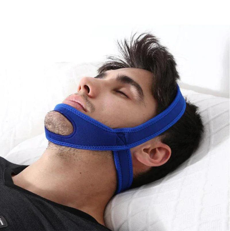 Snore Stop Anti Snoring Chin Strap Sleep Apnea Belt Snoreless Sleep Jaw Solution - Natural Sleep