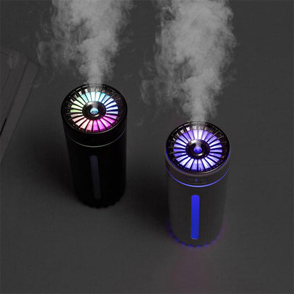 Wireless Air Humidifier Colorful Lights Mute Ultrasonic USB Fogger Diffuser Purifier 800mAh Rechargeabl Cool Mist Maker For Car - Natural Sleep