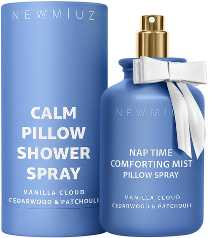 Nap Time Pillow Spray - Vanilla Cedarwood Essential Oils Natural - Fast Acting Aromatherapy Mist for Restful Sleep Relaxation Calming Stress Relief - Bedtime & Shower Spray Luxury Self Care Gift - Natural Sleep