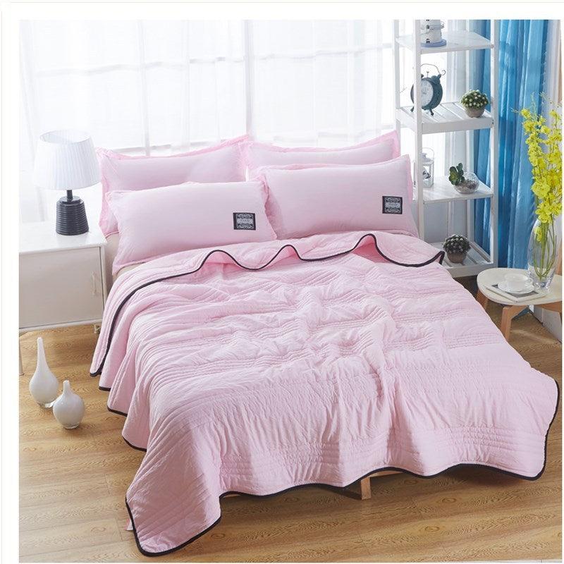 Cooling Blankets Pure Color Summer Quilt Plain Summer Cool Quilt Compressible Air-conditioning Quilt Quilt Blanket - Natural Sleep