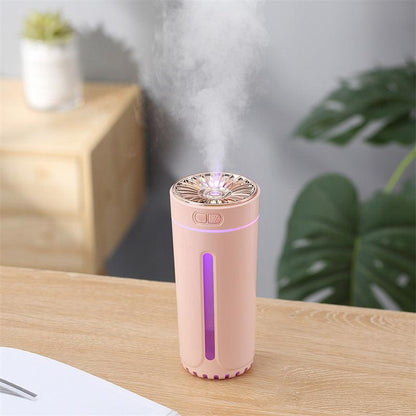 Wireless Air Humidifier Colorful Lights Mute Ultrasonic USB Fogger Diffuser Purifier 800mAh Rechargeabl Cool Mist Maker For Car - Natural Sleep