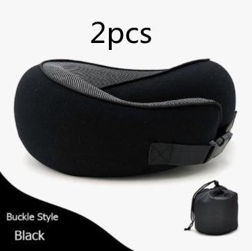 Travel Neck Pillow Non-Deformed Airplane Pillow Travel Neck Cushion Durable U-Shaped Travel Memory Cotton Nap Neck Pillow - Natural Sleep