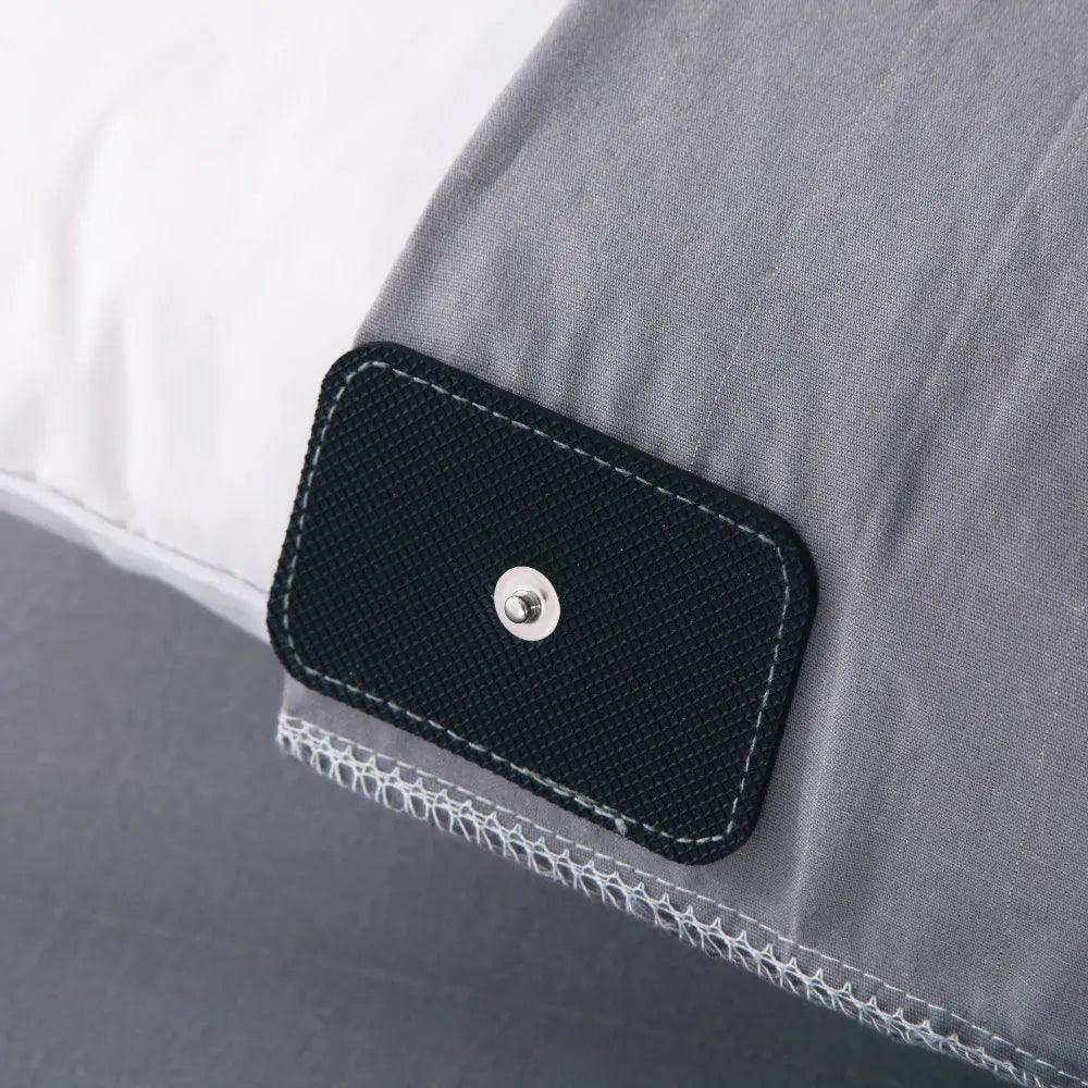 Sleep better Cotton grey Silver Half bed Sheet Antimicrobial Fabric Conductive Grounding earthing sleep - Natural Sleep