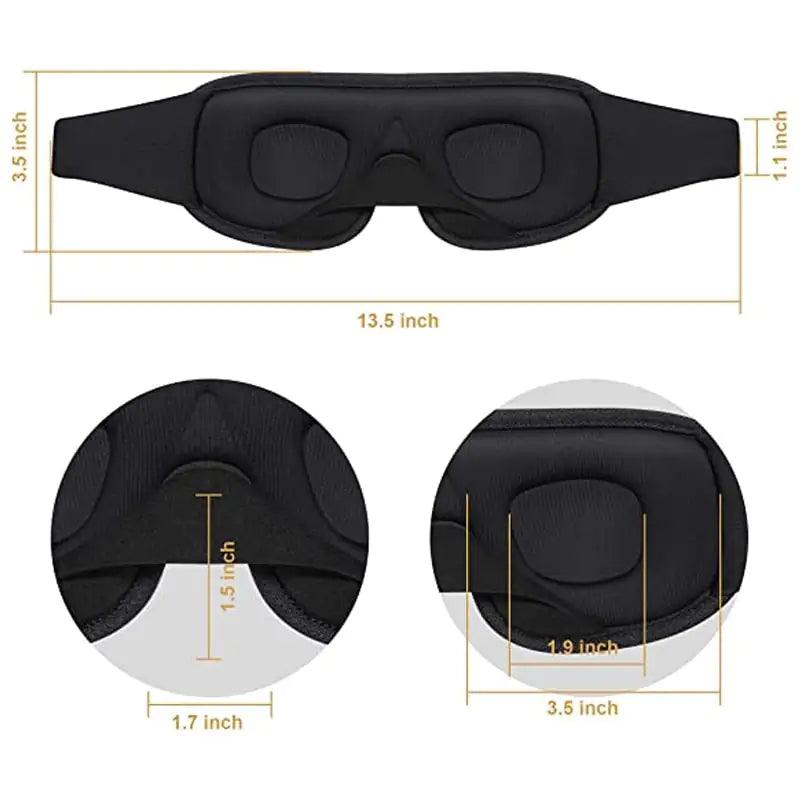 3D Sleeping Mask Block Out Light Sleep Mask - Natural Sleep