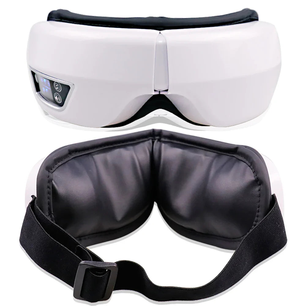 6D Smart Vibration Eye Massager Hot Airbag Compress Bluetooth Music Eye Massage Sleep Mask Eye Relax Fatigue Eye Care Instrument - NaturalSleep.shop