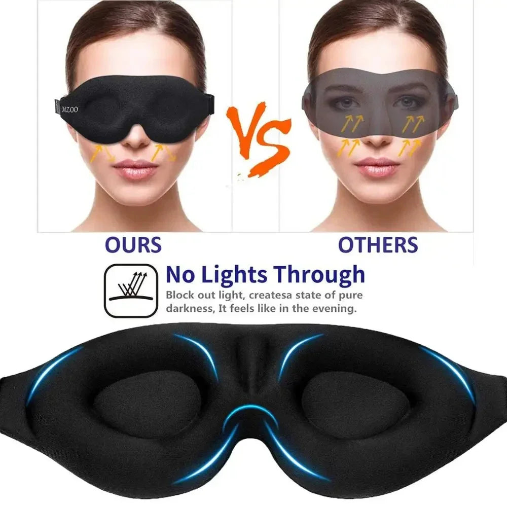 Eye Mask for Sleeping 3D Contoured Cup Blindfold Concave Molded Night Sleep Mask Block Out Light with Women Men - NaturalSleep.shop