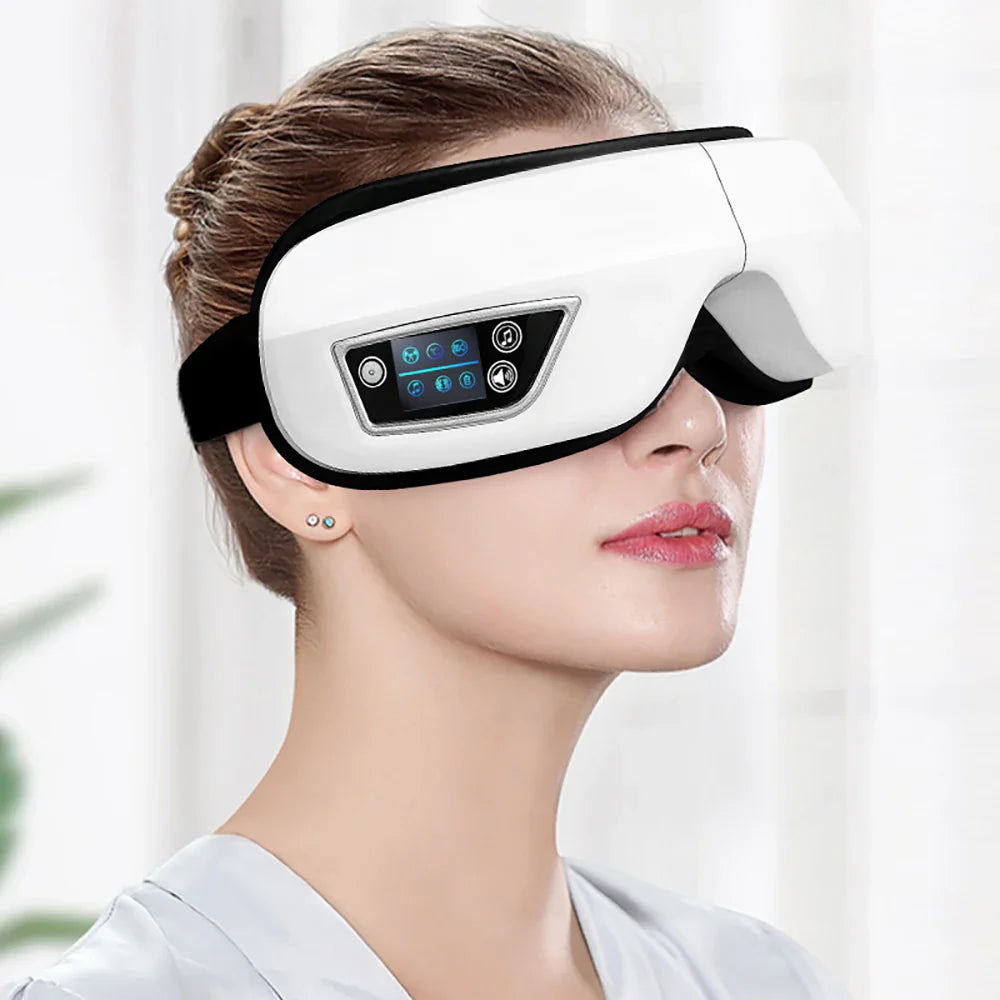 6D Smart Vibration Eye Massager Airbag Compress Eye Care Instrument Bluetooth Music Eye Massage Sleep Mask Eye Relax Fatigue - NaturalSleep.shop
