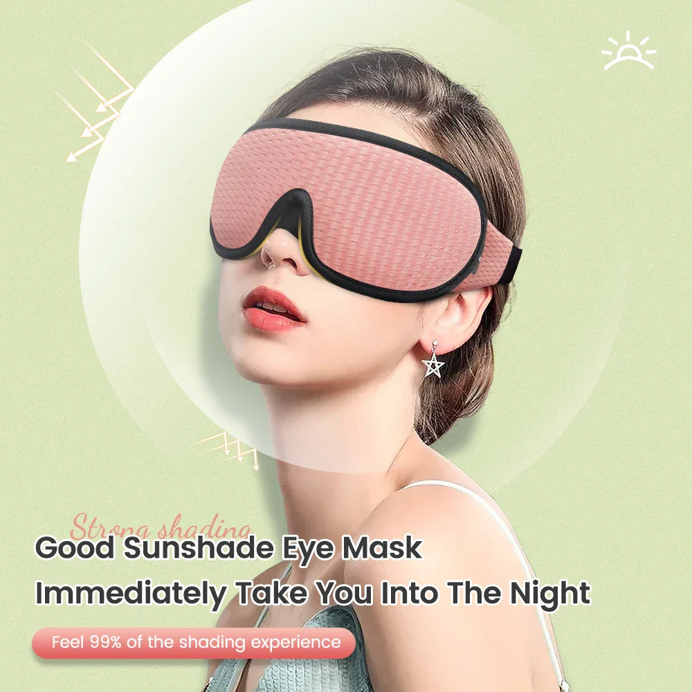 3D Sleeping Mask 100% Blackout Blindfold Sleep Mask for Eyes Smooth Sleep Eye Mask Sleeping Aid Eye Mask for Travel Slaapmasker - NaturalSleep.shop