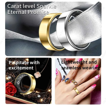 Smart Ring Newest Intelligent Wearable Device For Men Women Bluetooth Heart Rate Sleep Health Monitor Waterproof for IOS Android - NaturalSleep.shop
