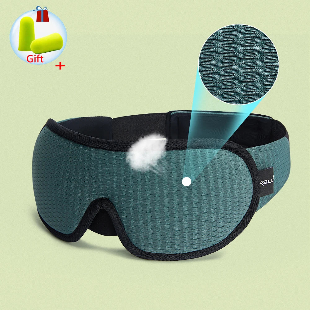3D Sleeping Mask 100% Blackout Blindfold Sleep Mask for Eyes Smooth Sleep Eye Mask Sleeping Aid Eye Mask for Travel Slaapmasker - NaturalSleep.shop