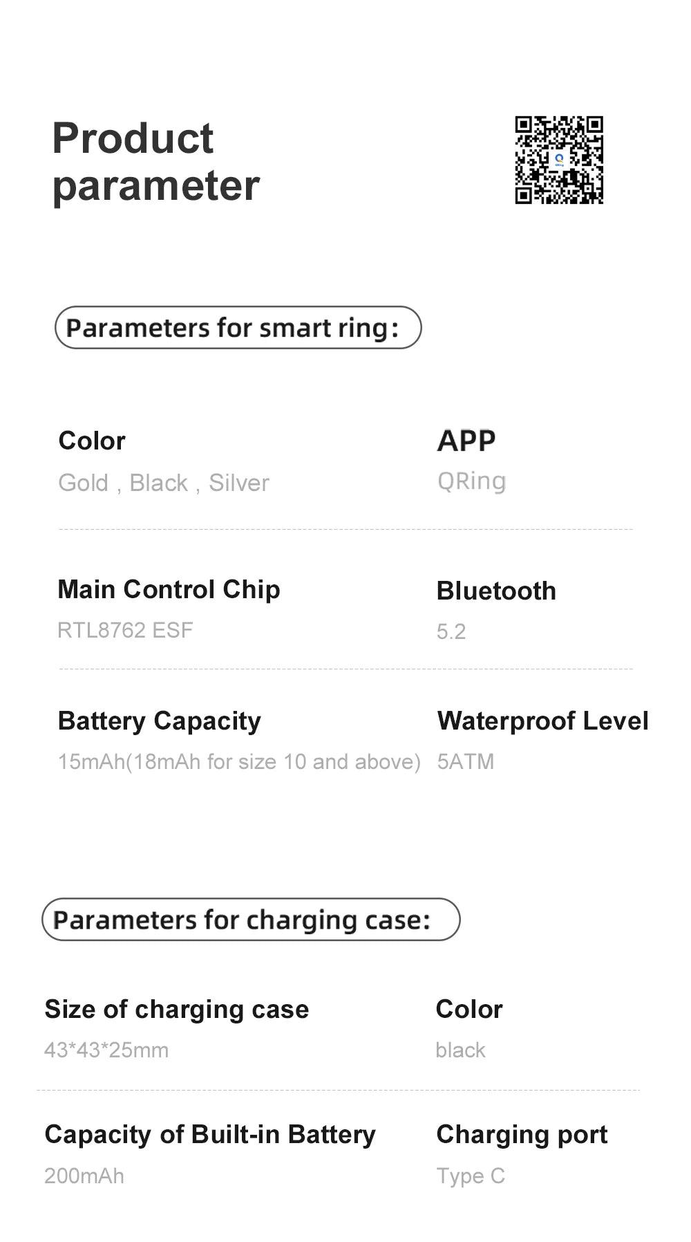 COLMI R09 Smart Ring, Heart Rate Blood Oxygen Monitoring, 5ATM & IP68 Waterproof For Android iOS - NaturalSleep.shop