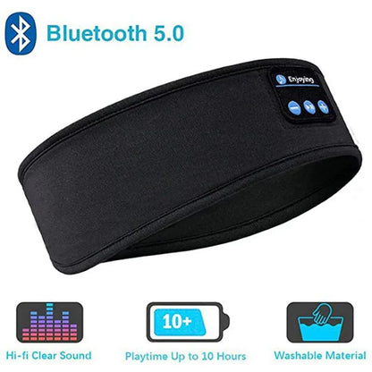 Wireless Bluetooth 5.0 Earphone Sleeping Band Music Headphones Soft Elastic Comfortable Eye Mask Sleep Headset for Side Sleeper - NaturalSleep.shop