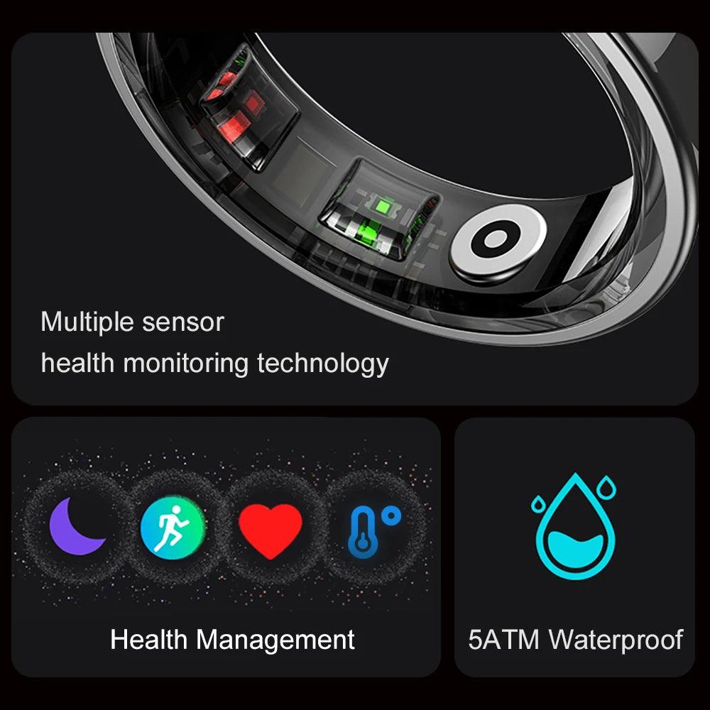 COLMI R09 Smart Ring, Heart Rate Blood Oxygen Monitoring, 5ATM & IP68 Waterproof For Android iOS - NaturalSleep.shop