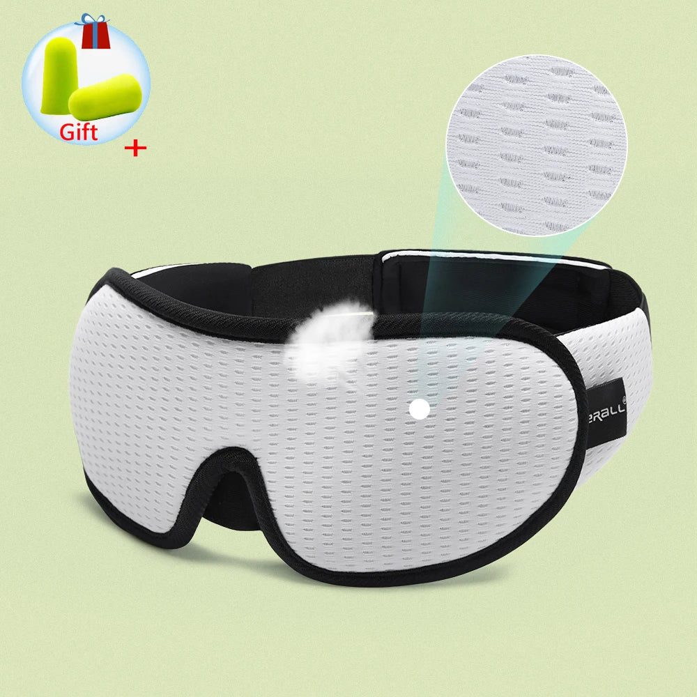3D Sleeping Mask 100% Blackout Blindfold Sleep Mask for Eyes Smooth Sleep Eye Mask Sleeping Aid Eye Mask for Travel Slaapmasker - NaturalSleep.shop