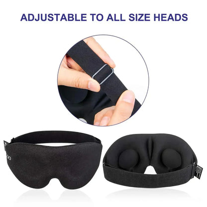 Eye Mask for Sleeping 3D Contoured Cup Blindfold Concave Molded Night Sleep Mask Block Out Light with Women Men - NaturalSleep.shop