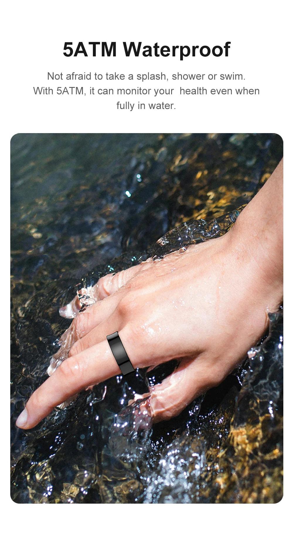 COLMI R09 Smart Ring, Heart Rate Blood Oxygen Monitoring, 5ATM & IP68 Waterproof For Android iOS - NaturalSleep.shop